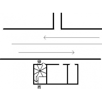 经典风水案例27——路冲