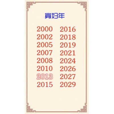 寡妇年能不能结婚？（易学明镜录83）